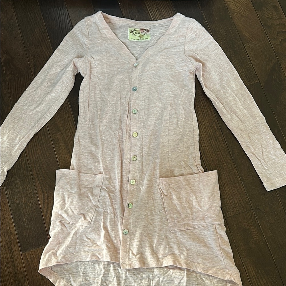 Joyfolie Mia joy Light Pink Button-Up Cardigan